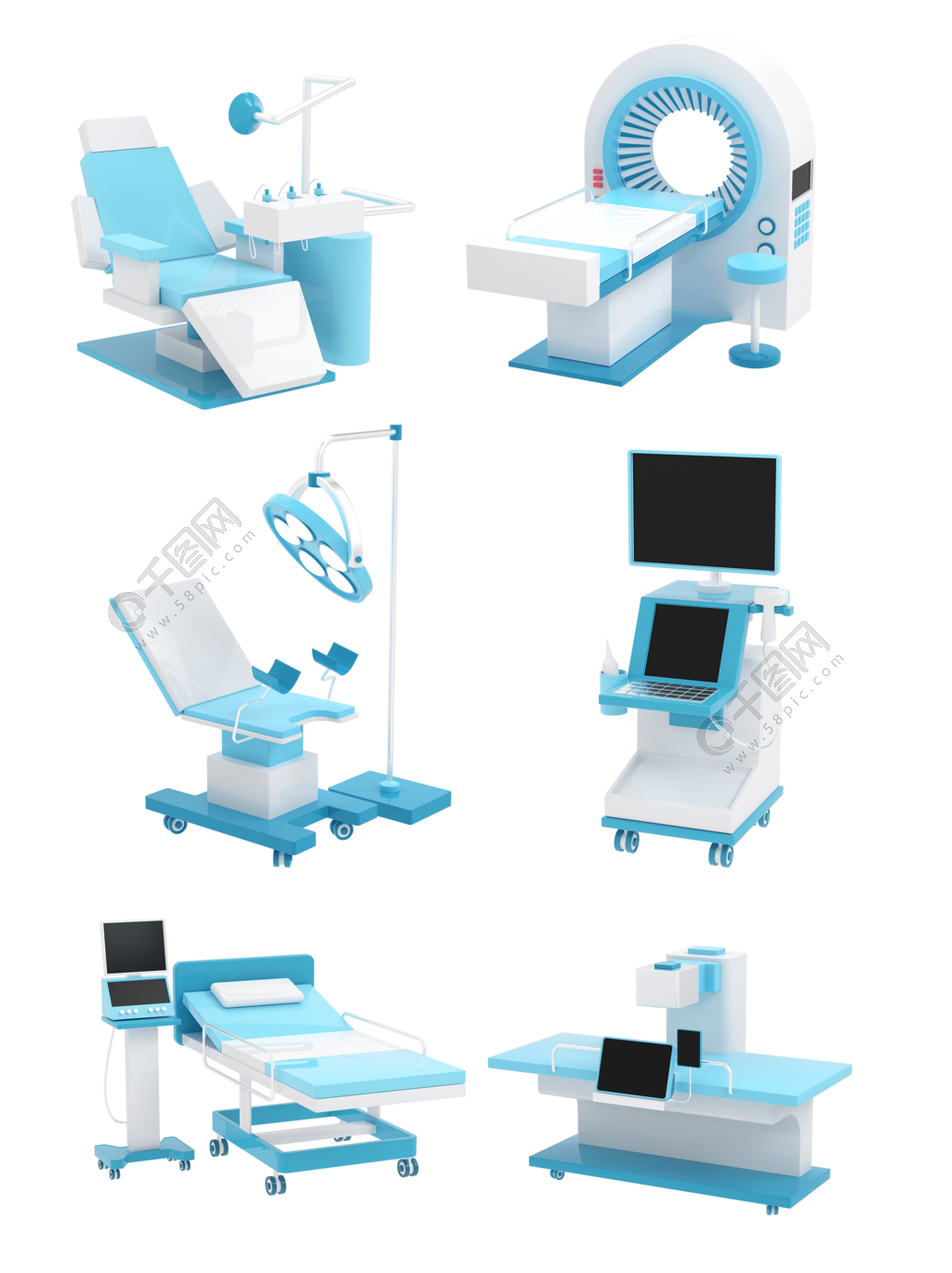 免費(fèi)下載C4D醫(yī)療器械及嬰童用品器材立體模型模板（編號43840735）